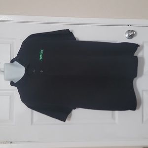 Terminx Employee Uniform Black Polo Shirt Spell Out Logo Men’s Size XXL